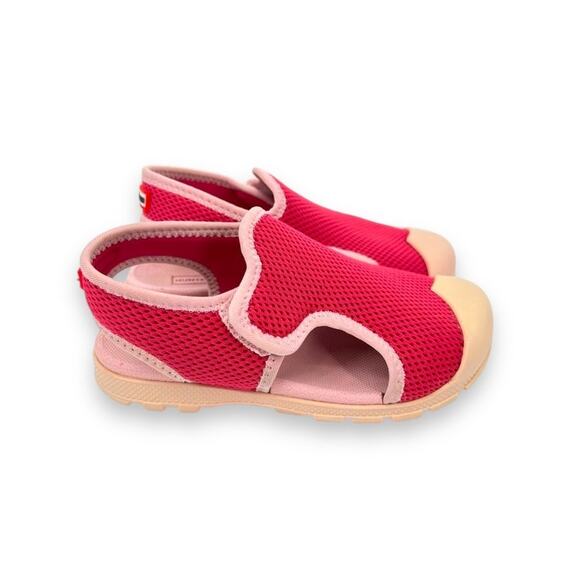 Hunter sandals toddler 11 pink mesh adjustable hook and loop closed toe water - Picture 1 of 6